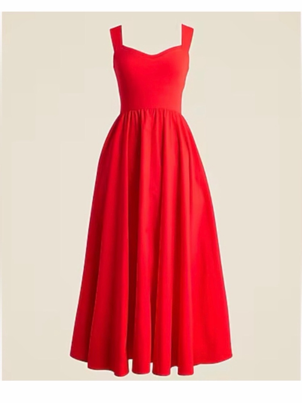J. Crew Sweetheart Tank Midi Dress